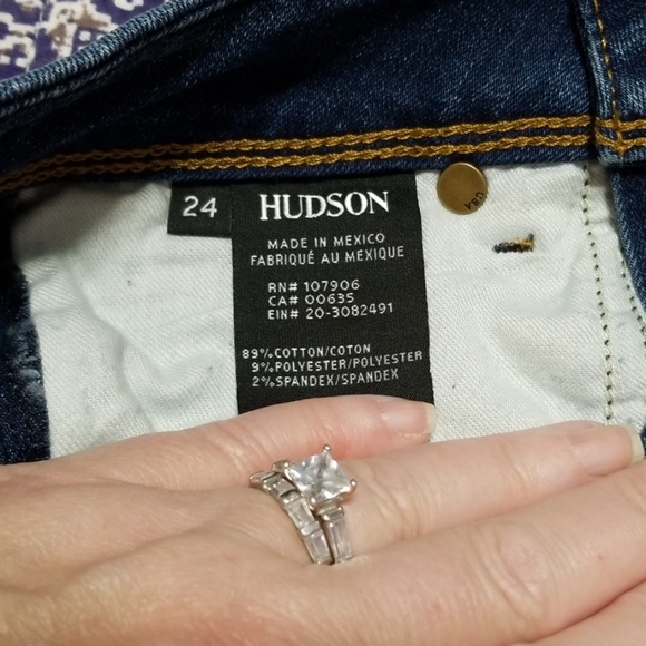 Hudson Collin Skinny Midrise Jeans Inseam 31.5" - Picture 5 of 8